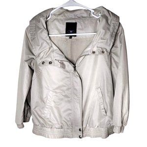 Imaroon Coat Womens 38 Tan Hidden Hood